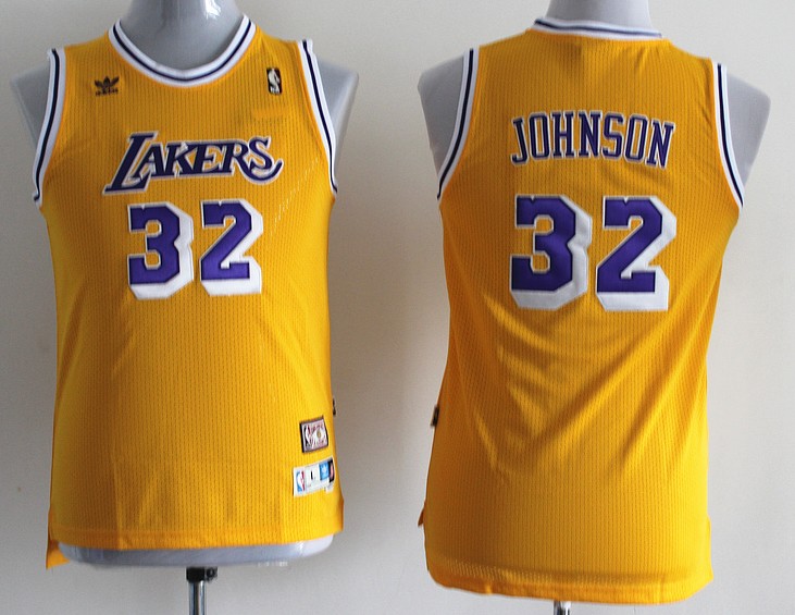  NBA Kids Los Angeles Lakers 32 Magic Johnson New Revolution 30 Swingman Red Youth Jersey